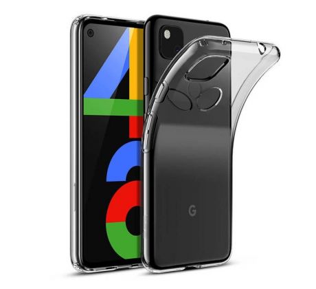 Transparentní silikonový kryt s tloušťkou 0,5mm  Google Pixel 4a