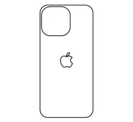 Hydrogel - matná zadní ochranná fólie - iPhone 14 Pro Max - typ výřezu 2