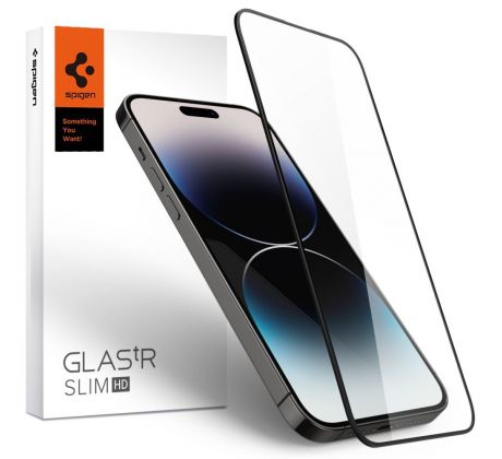 OCHRANNÉ TVRZENÉ SKLO SPIGEN GLASS FC iPhone 14 Pro BLACK