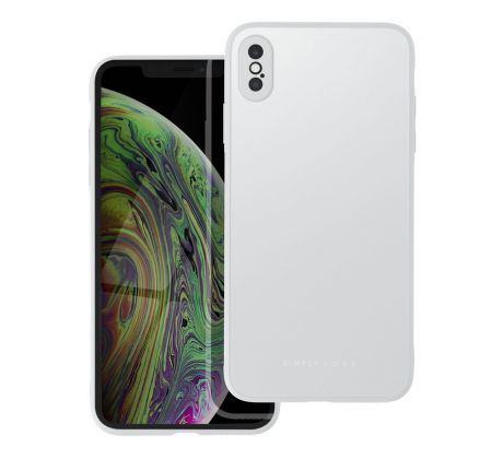 Roar Matte Glass Case  -  iPhone XS Max (stříbrný)
