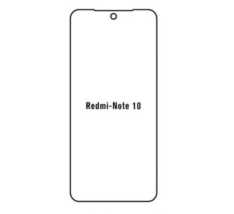 Hydrogel - ochranná fólie - Xiaomi Redmi Note 10  (case friendly)