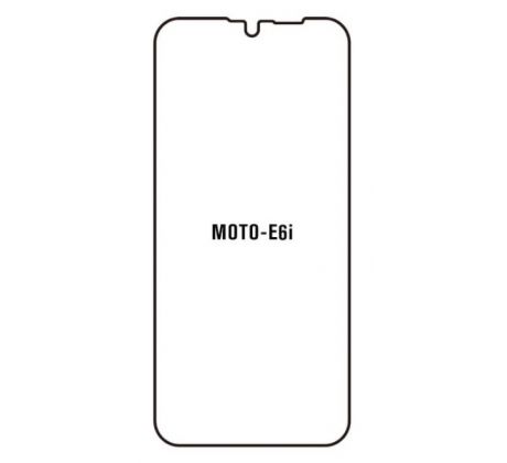 Hydrogel - ochranná fólie - Motorola Moto E6i (case friendly)