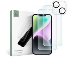 3PACK OCHRANNÝCH SKEL TECH-PROTECT SUPREME SET iPhone 14 CLEAR
