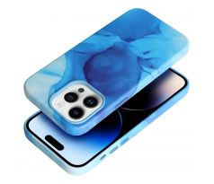 Kožený kryt - Mag Cover  iPhone 12 Pro Max modrý 
