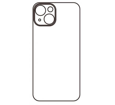 Hydrogel - matná zadní ochranná fólie - iPhone 14, typ výřezu 4