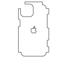 Hydrogel - matná zadní ochranná fólie - iPhone 14, typ výřezu 8