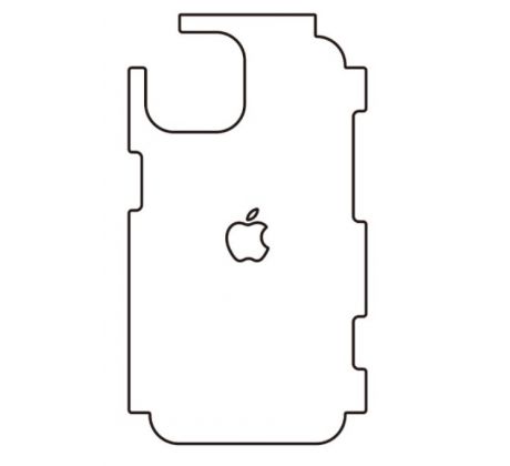 Hydrogel - matná zadní ochranná fólie - iPhone 14, typ výřezu 8