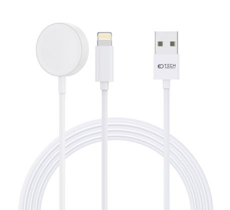 NABÍJECÍ KABEL TECH-PROTECT ULTRABOOST 2IN1 MAGNETIC CHARGING CABLE & LIGHTNING 150CM APPLE WATCH WHITE