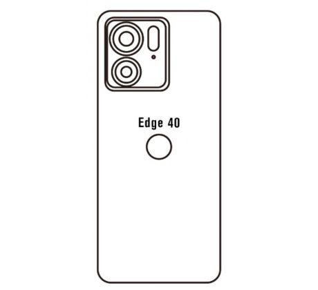 Hydrogel - matná zadní ochranná fólie - Motorola Edge 40 