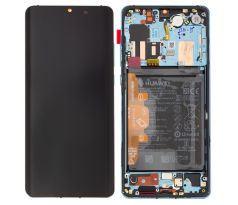OLED displej + dotykové sklo + rám + Huawei P30 Pro Black (Service Pack)  