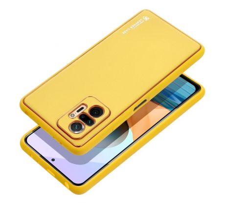 LEATHER Case  Xiaomi Redmi Note 12 Pro 5G žlutý