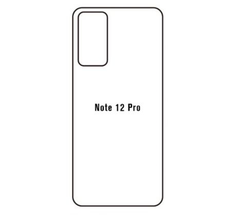 Hydrogel - matná zadní ochranná fólie - Xiaomi Redmi Note 12 Pro 4G