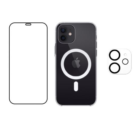 3PACK - Hydrogel + Crystal Air kryt s MagSafe + ochranné sklíčko kamery pro iPhone 11
