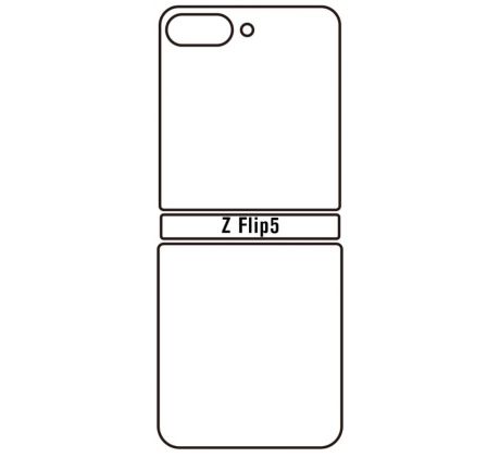 Hydrogel - matná zadní ochranná fólie - Samung Galaxy Z Flip 5
