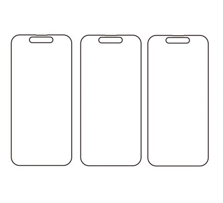 3PACK - Hydrogel - 3x ochranná fólie - iPhone 15 Pro 
