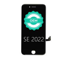 Černý LCD displej iPhone SE 2022 + dotyková deska OEM 
