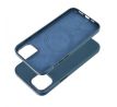 Kožený kryt Mag Cover  iPhone 15 Plus indigo modrý