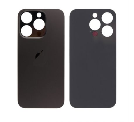 Apple iPhone 15 Pro Max - Náhradní zadní sklo housingu (Black Titanium)