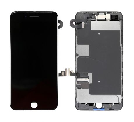 Černý LCD displej iPhone 8 Plus s přední kamerou + proximity senzor OEM (bez home button)