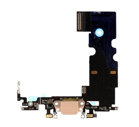 iPhone 8 - Dokovací nabíjecí flex s mikrofonem - zlatý