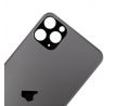 iPhone 11 Pro Max - Sklo zadního housingu se zvětšeným otvorem na kameru BIG HOLE - Space Gray 