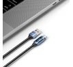 KABEL TECH-PROTECT ULTRABOOST LED TYPE-C CABLE 66W/6A 100CM BLUE