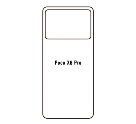 Hydrogel - matná zadní ochranná fólie - Xiaomi Poco X6 Pro 