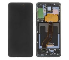 OLED displej Samsung Galaxy S21+ Plus s rámem (černý)