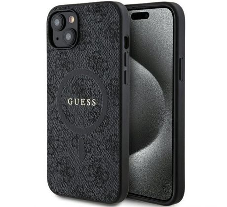 Original   GUESS GUHMP15MG4GFRK  iPhone 15 Plus (Compatible with Magsafe / 4G Ring classic logo / cerný)
