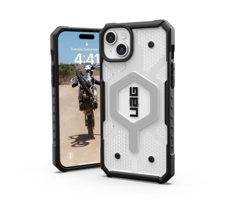 ( UAG ) Urban Armor Gear Pathfinder s Magsafe  iPhone 15 Plus ice