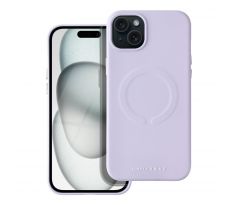 Roar Kožený kryt Mag Case -  iPhone 15 Plus fialový