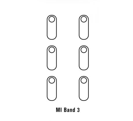 Hydrogel - 6x ochranná fólie - Xiaomi Mi Band 3