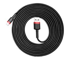 3m USB dátový kabel Baseus nylon cord USB / Lightning QC3.0 2A 3M (CALKLF-R91)