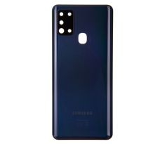 Samsung Galaxy A21s - Zadní kryt se sklíčkem zadní kamery - černý (náhradní díl) 