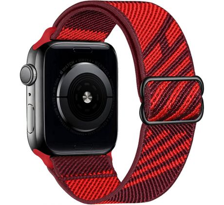 Scrunchie řemínek pro Apple Watch (42/44/45mm) Dark Red - Red