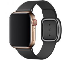 Kožený řemínek Magnetic Closure pro Apple Watch (42/44/45mm) Black