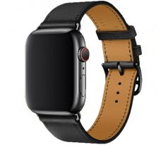 Kožený řemínek pro Apple Watch (42/44/45mm) Black