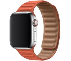 Koženkový řemínek Leather Link pro Apple Watch (38/40/41mm) Dark Sunset