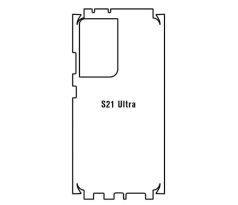 Hydrogel - zadní ochranná fólie - Samsung Galaxy S21 Ultra 5G - typ výřezu 3