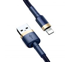 NABÍJECÍ A DATOVÝ KABEL BASEUS CAFULE LIGHTNING CABLE 200CM NAVY BLUE/GOLD