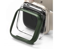 2KS V BALENÍ, SET 2 KRYTU RINGKE SLIM 2-PACK APPLE WATCH 7 (41 MM) CLEAR & DEEP GREEN