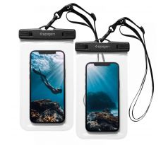 VODĚODOLNÉ POUZDRO SPIGEN A601 UNIVERSAL WATERPROOF CASE 2-PACK CRYSTAL CLEAR