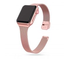 ŘEMÍNEK TECH-PROTECT THIN MILANESE APPLE WATCH 4 / 5 / 6 / 7 / 8 / 9 / SE (38 / 40 / 41 MM) ROSE GOLD