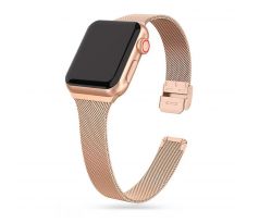 ŘEMÍNEK TECH-PROTECT THIN MILANESE APPLE WATCH 4 / 5 / 6 / 7 / 8 / 9 / SE (38 / 40 / 41 MM) BLUSH GOLD