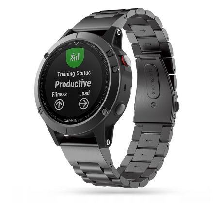 ŘEMÍNEK TECH-PROTECT STAINLESS GARMIN FENIX 5 / 6 / 6 PRO / 7 BLACK