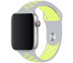 Řemínek pro Apple Watch (42/44/45mm) Sport, grey-yellow (velikost S)