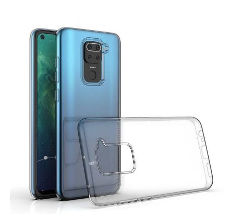 Transparentní silikonový kryt s tloušťkou 0,5mm  - Xiaomi Redmi Note 9 průsvitný