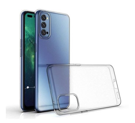 Transparentní silikonový kryt s tloušťkou 0,5mm  - OPPO Reno 4 Pro 5 průsvitný