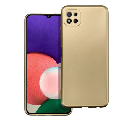 METALLIC Case  Samsung Galaxy A22 5G zlatý