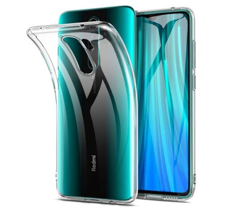 Transparentní silikonový kryt s tloušťkou 0,5mm  - Xiaomi Redmi Note 8 Pro průsvitný